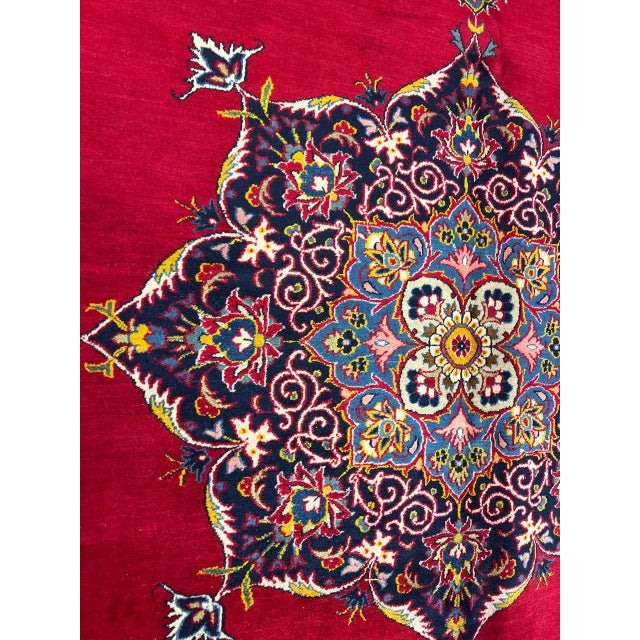 1970s Red Persian Kashan For Sale - Image 10 of 12