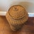 Wicker Tall Basket With Lid and 2 Handles Layers of tighter and looser woven fibers to allow air flow.
