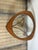 Tricester coffee table by Nathan, made of teak with a glass-topped inset, English vintage 1970s. Its aesthetic, with its...