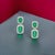 Natural Emerald Diamond Earrings 14k Gold 3.48 TCW Certified For Sale - Image 4 of 13