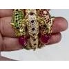 Bochic "Capri" Vintage Ruby, Sapphire, Tsavorite & Garant Bangle Set In 18K Gold For Sale - Image 16 of 18