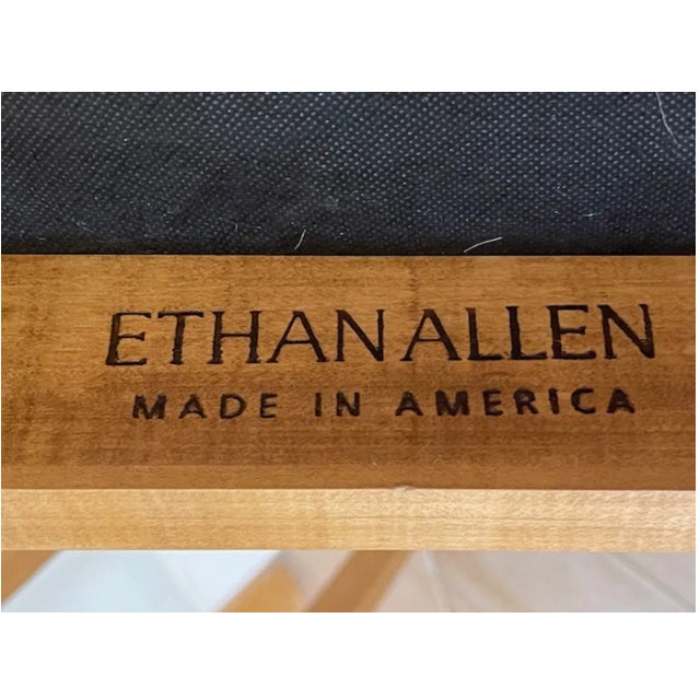 Ethan Allen Contemporary Maple Wood Dining Set For Sale - Image 11 of 12