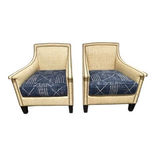 Ralph Lauren Ambrose Lounge Chairs - a Pair For Sale
