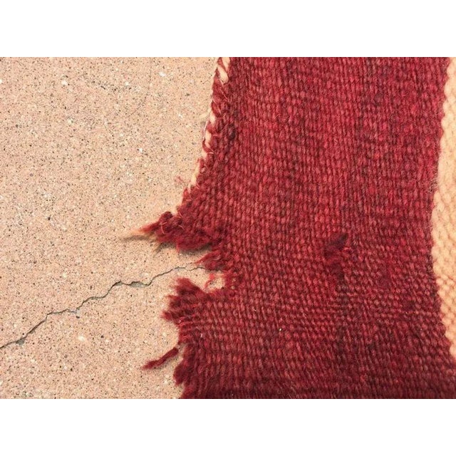 Mid 20th Century Mid 20th Century Moroccan Flat-Weave Vintage Rug For Sale - Image 5 of 11