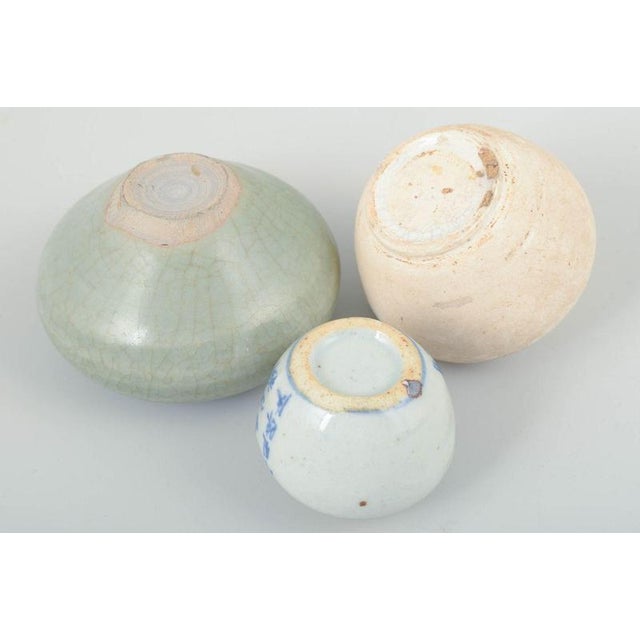 Small Ceramic Vases, Korea, 19th Century-20th Century, Set of 3 For Sale - Image 4 of 5