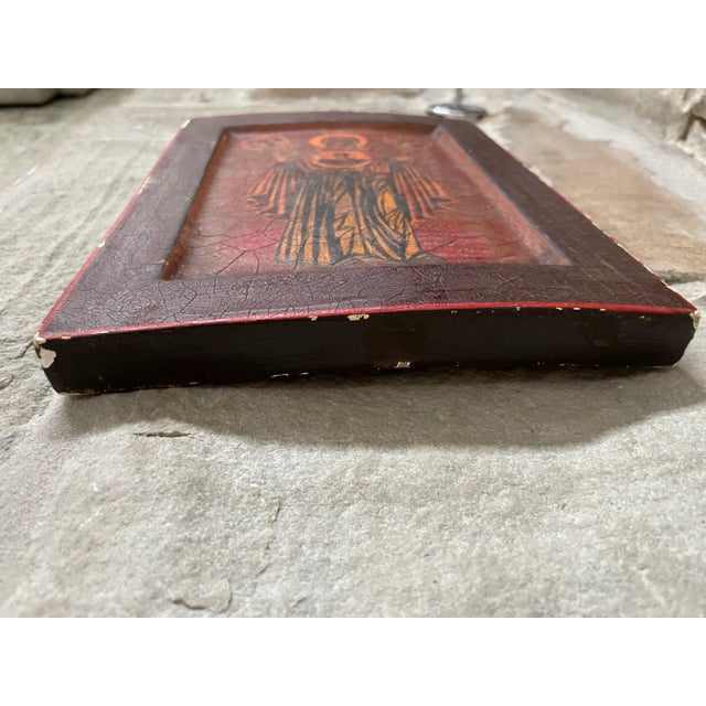 Antique Hand Painted Virgin Mary, Our Lady of the Sign, Mary With Christ Child, Panagia Faneromeni of Yaroslavl, Madonna of the Sign, Religious Art For Sale - Image 14 of 18