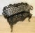 Victorian Mid 19th Century Victorian Betsy Ross Cast Iron Garden Bench For Sale - Image 3 of 10