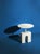 The Triumph Side Table is a sculptural table made of Carrara marble, lacquered aluminum, and brass, thoughtfully assembled...