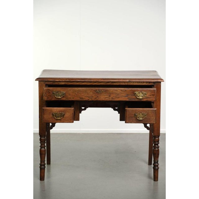 18th Century English Oak Lowboy For Sale - Image 3 of 13