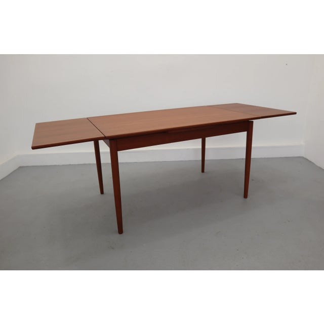 1960s Mid-Century Danish Teak Extending Dining Table from Am Mobler For Sale - Image 5 of 15