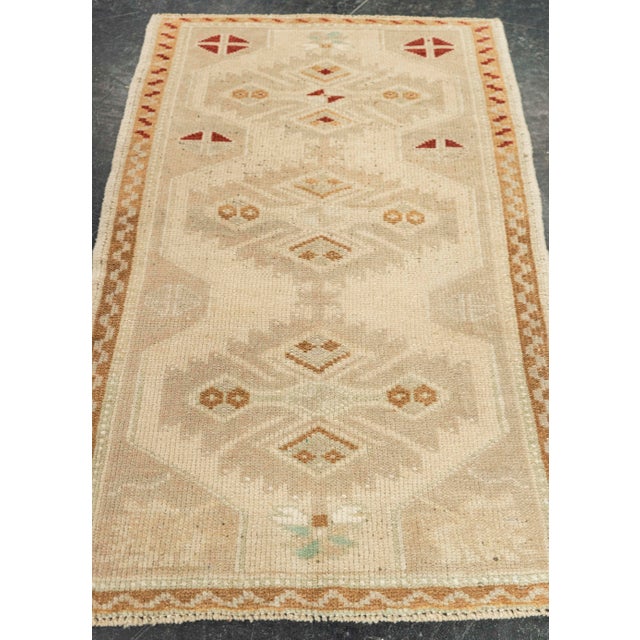 Turkish Mini Rug Oriental Hand Knotted Vintage Rug 1'10" x 2'10" #21045 Explore a curated collection of hallway runners,...
