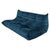 Textile Togo 3-Seater Sofa in Teal Velvet by Michel Ducaroy for Ligne Roset For Sale - Image 7 of 7