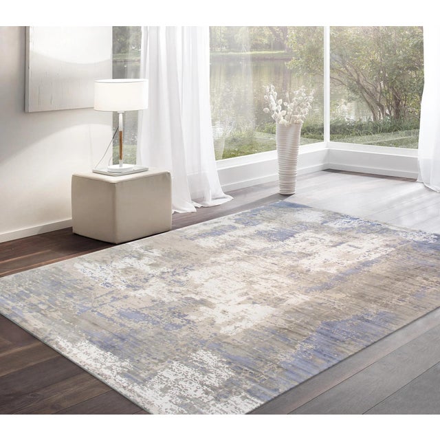 Pasargad Home Mirage Blue Area Rug-12' 0'' X 15' 0'' For Sale In New York - Image 6 of 7