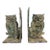 Midcentury Japanese Iron Owl Bookends- a Pair For Sale