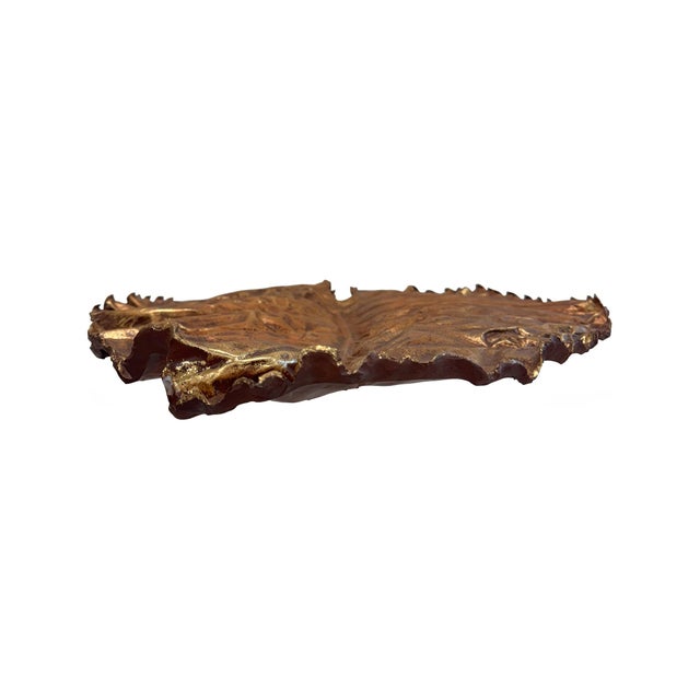 Plastic Gilded Canopy Leaf Wall Decor - Large For Sale - Image 7 of 11