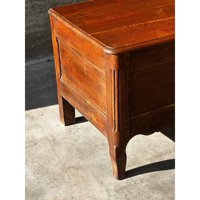 French Provincial Chest in Carved and Pegged Oak, 18th Century For Sale - Image 16 of 18