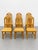 Set of six solid wood Scandinavian dining chairs featuring a clean slat back design and warm light oak tone. These chairs...
