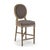 The Medallion Counter Stool from Zentique brings the iconic Louis XVI oval-back (medallion) silhouette to counter height...