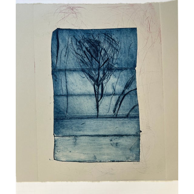 Blue Tree Original Print by Lisa Lightman For Sale - Image 4 of 5