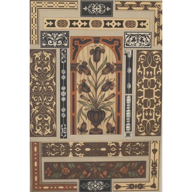 A colorful decorator sheet - Tulips, circa 1900. Note from seller: We recently purchased a few plates from the German...