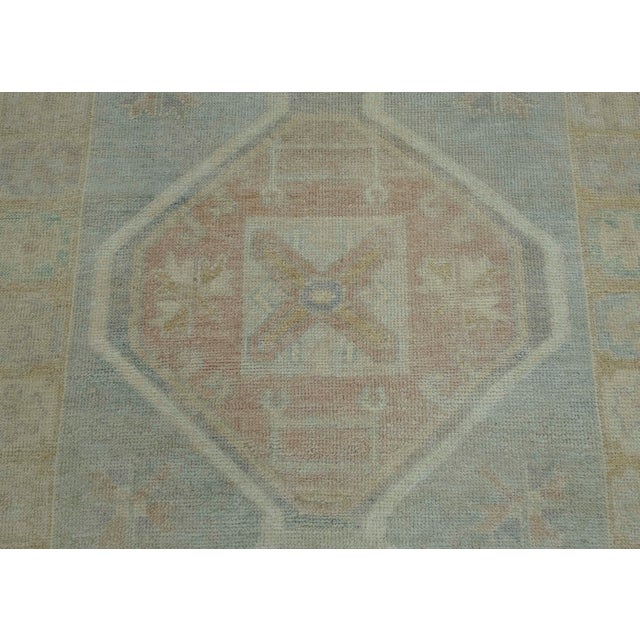 Turkish Oushak Rug 3'8" x 13'7" #18042 For Sale In Houston - Image 6 of 8