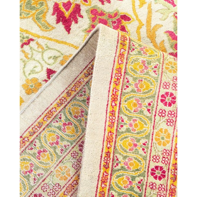 Mogul Collection Hand-Knotted Area Rug - Ivory 8' 0" x 10' 1" For Sale In New York - Image 6 of 9