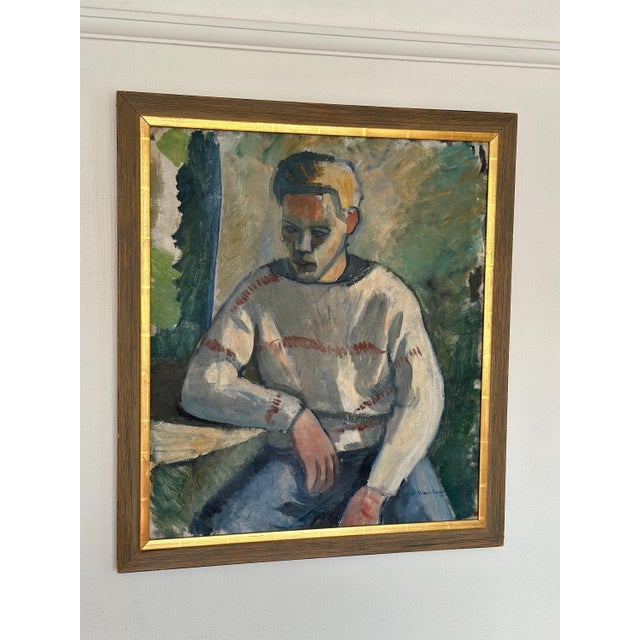 Åke Winnberg, Portrait of a Man, 1960s, Oil on Canvas, Framed For Sale - Image 9 of 18