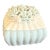 Vintage Blue and White Porcelain Rose Trinket Box Spaghetti Detail For Sale