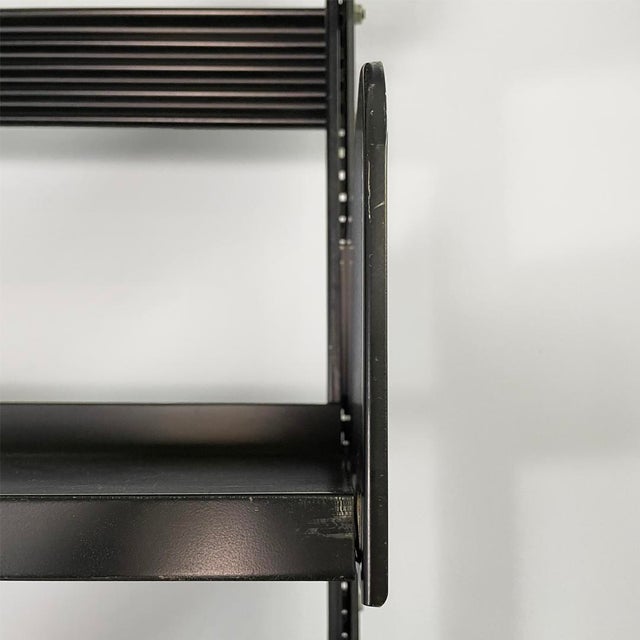 Italian Modern Modular Black Congresso Bookcase attributed to Lips Vago, 1970s, Set of 3 For Sale - Image 18 of 18