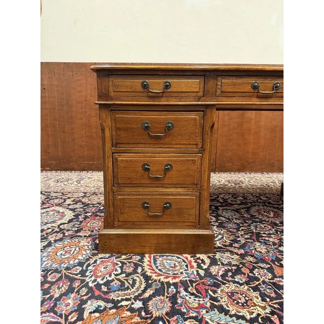English Desk in Oak For Sale - Image 9 of 18