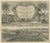 Cartouche and a View of Wilhermsdorf, 1744, Paper For Sale
