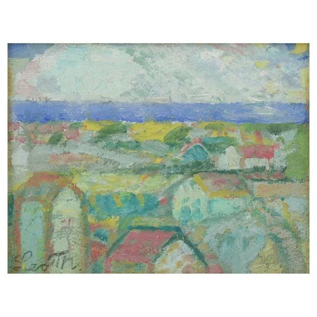 Leo Thellefsen, Foggy Weather in January, Oil on Board For Sale - Image 6 of 6