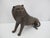 Mid 20th Century Sergio Bustamante Mexico Bronze Cat Lion With Human Face Sculpture For Sale - Image 5 of 12