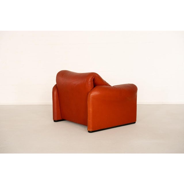 Animal Skin Maralunga Lounge Chair by Vico Magistretti for Cassina, 1970s For Sale - Image 7 of 12