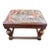 19th Century English Needlepoint Footstool For Sale