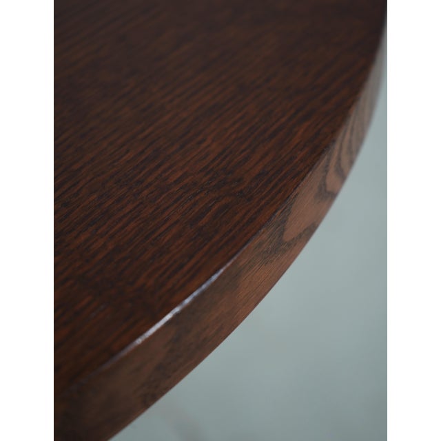 Brown Stickley Mission Oak Arts & Crafts Bistro Table For Sale - Image 8 of 12