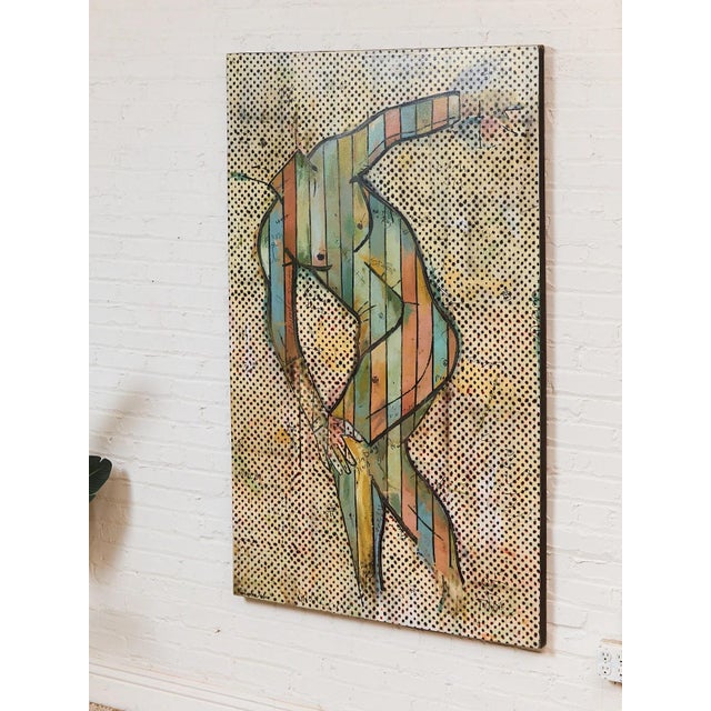Contemporary Mid 20th Century Contemporary Large Masculine Nude by Barminski For Sale - Image 3 of 7