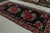 Transitional Mid Century Bessarabian Kilim Rug Vintage Black Red Floral Pattern Flat Weave For Sale - Image 3 of 9