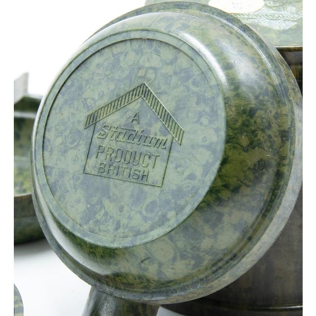 Vintage Set of Bakelite Ashtrays in Container, 1930s, Set of 5 For Sale - Image 3 of 7