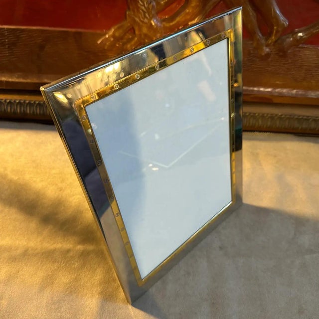 A 1980s Elegant Italian Picture Frame in the Style of Gucci Home For Sale - Image 10 of 12