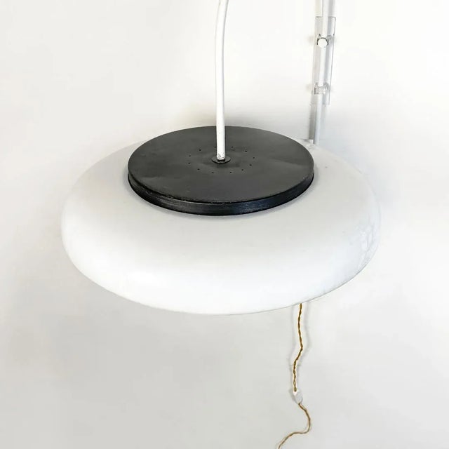 Italian Modern Metal and Acrylic Glass Adjustable Wall Arm Lamp, 1970s For Sale - Image 10 of 18