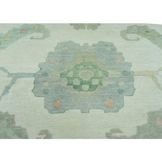 Turkish Oushak Rug 13'1" x 16'5" #19510 For Sale In Houston - Image 6 of 8