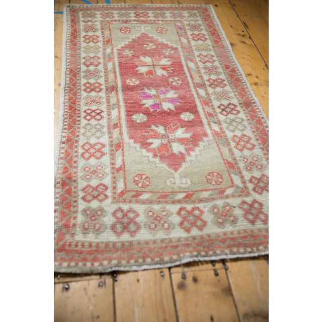 Textile Vintage Distressed Oushak Rug Runner - 2'7" x 4'11" For Sale - Image 7 of 8