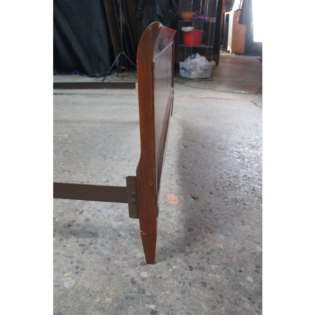 Mid Century Broyhill Mahogany Full Size Bed For Sale - Image 10 of 12