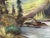 Fabulous vintage oil on canvas landscape of a lovely wooded scene with a river, likely first quarter of the 20th century....