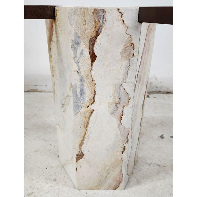 Italian Marble & Glass Dining Table MCM Chairish