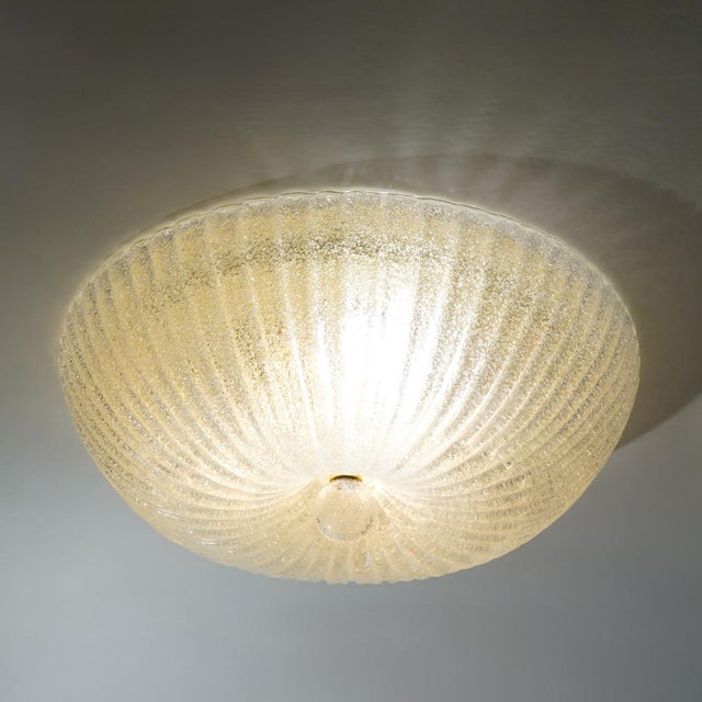 Metal Large Murano Glass Ceiling Light, 1990s For Sale - Image 7 of 13