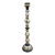 Late 20th Century German Hand-Painted and Decorated Wood Pillar Candlestick For Sale