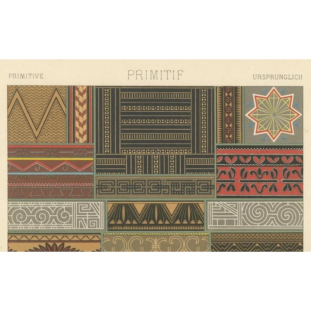 Ethnographic Design Lithograph, 1869, Paper For Sale - Image 6 of 12