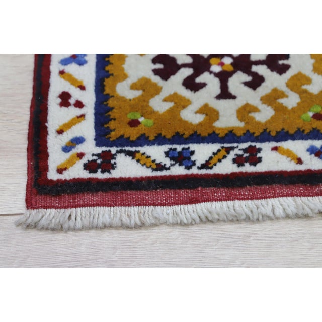 1970s Boho Style Handmade Oushak Rug For Sale - Image 9 of 12